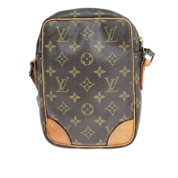 LOUIS VUITTON Danube Shoulder Bag Monogram Leather Brown France - Picture 9 of 16